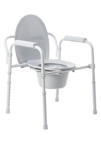 McKesson Folding Steel Frame Commode Chair (3-in-1 Design)