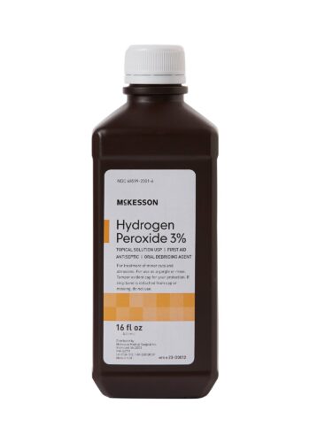 McKesson 3% Hydrogen Peroxide Topical Antiseptic Solution (16 FL OZ)