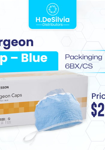 McKesson Blue Surgeon Caps – Tie-On Style (Universal Size)
