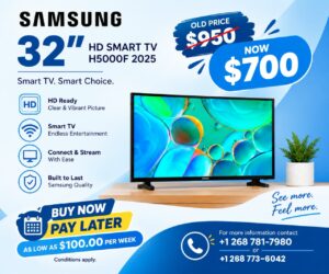 Samsung 32" HD Smart TV H5000F 2025