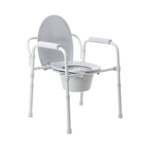 McKesson Folding Steel Frame Commode Chair (3-in-1 Design)